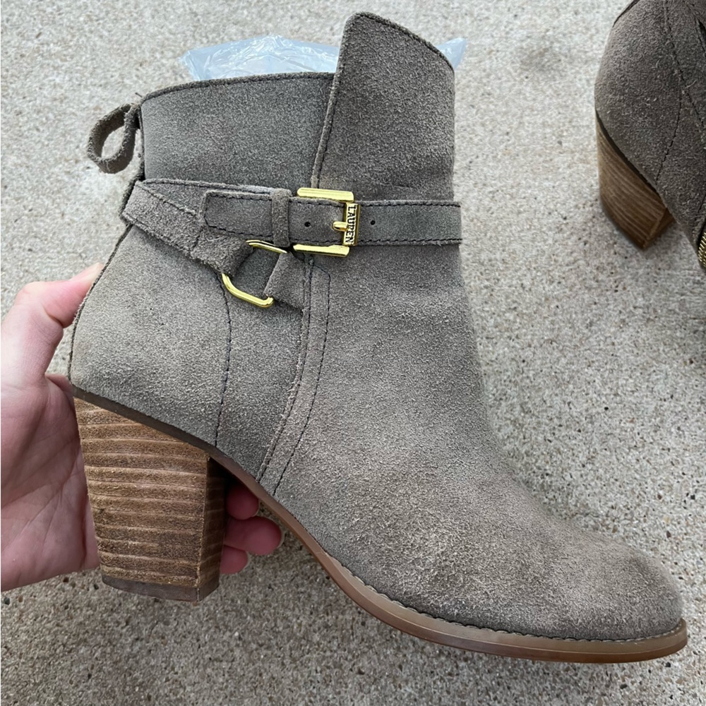 Lauren Ralph Lauren Ankle Boots Macie Oiled Suede